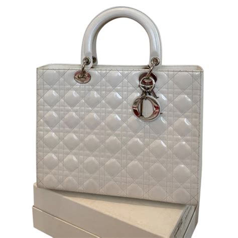 white dior bag price|dior white leather bag.